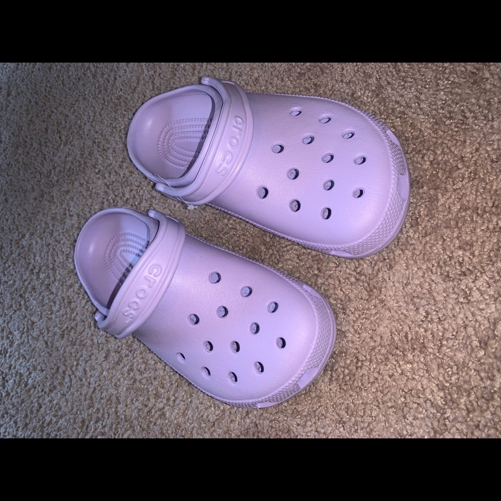 Purple Crocs